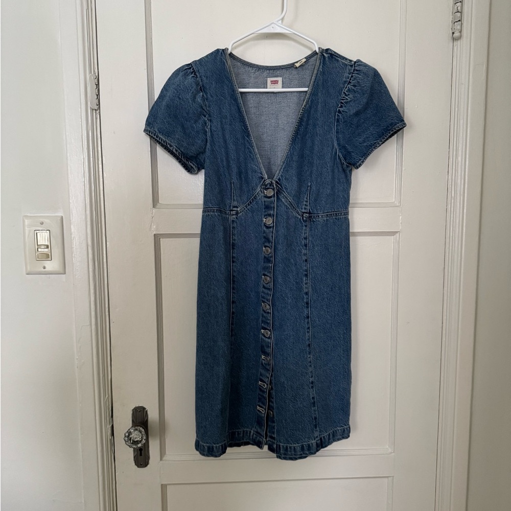 Levi's Blue Denim Mini Dress